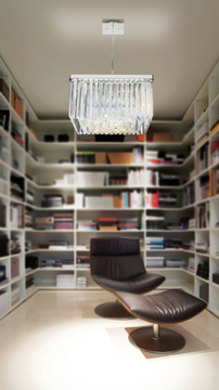 RIFLESSI 5080 - Lead Crystal pendant lamp by Patrizia Volpato - view 3